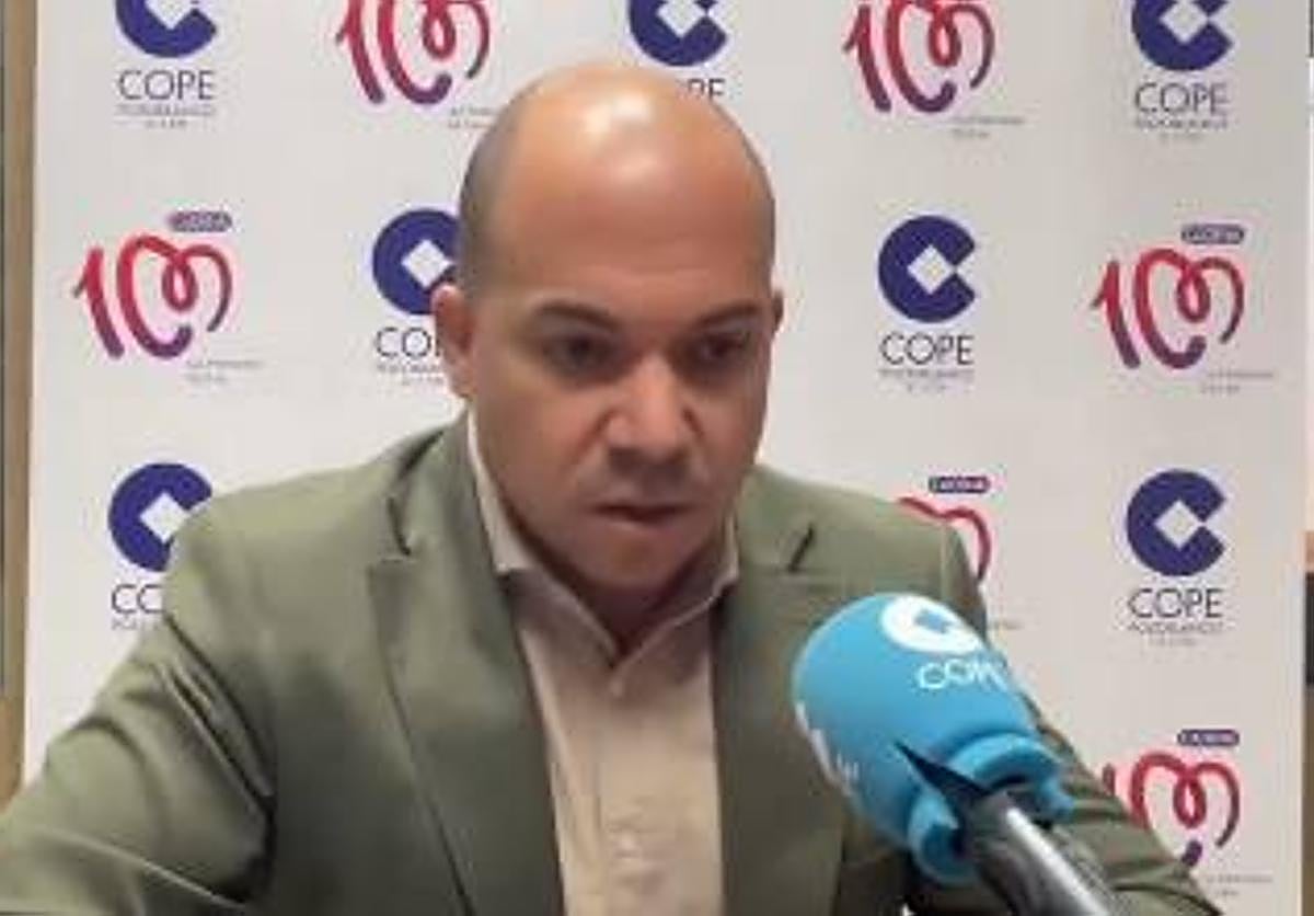 Rafael Villarreal durante la entrevista con COPE Córdoba