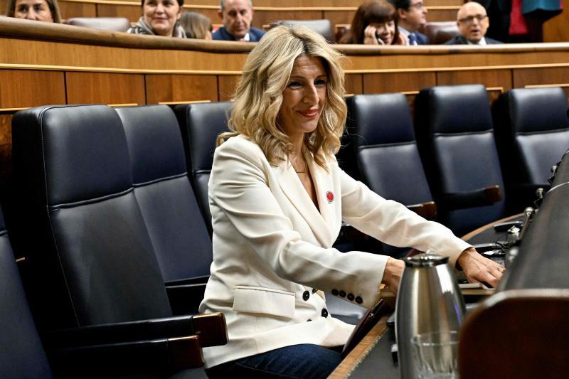 La vicepresidenta segunda y ministra de Trabajo en funciones, Yolanda Díaz