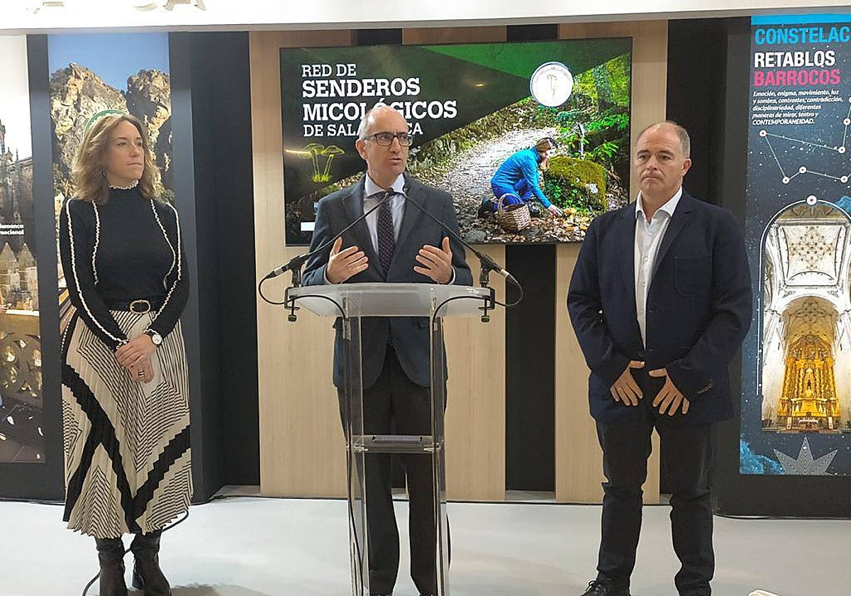 Presidente de la Diputación de Salamanca, durante la presentación de Intur