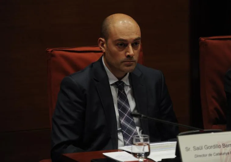 Saül Gordillo, durante la comisión de control en el Parlament