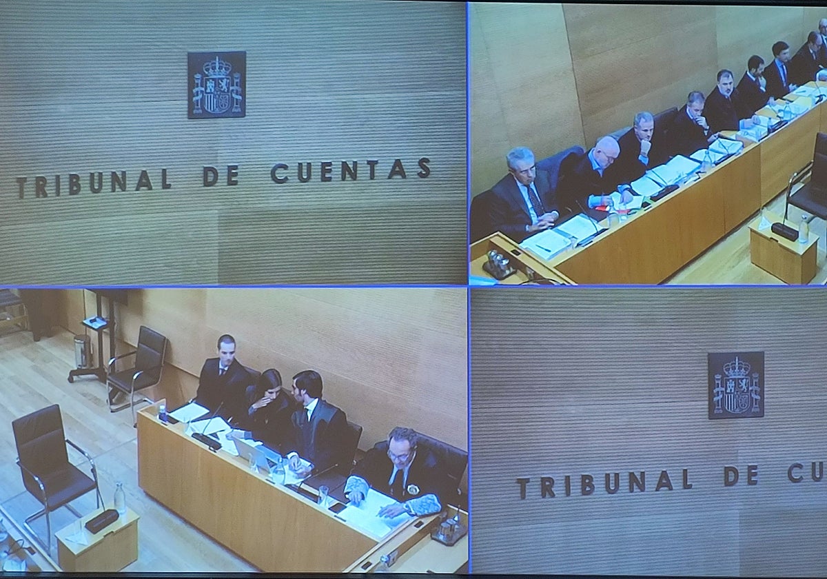 Vista del Tribunal de Cuentas desde la sala de prensa