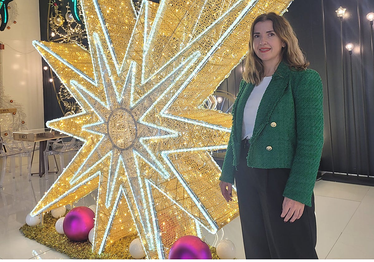 Cristina Domínguez en el 'showroom' de Ilmex en Puente Genil