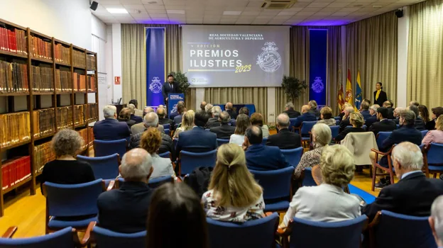 Imagen de un momento de la ceremonia de Premios Ilustres