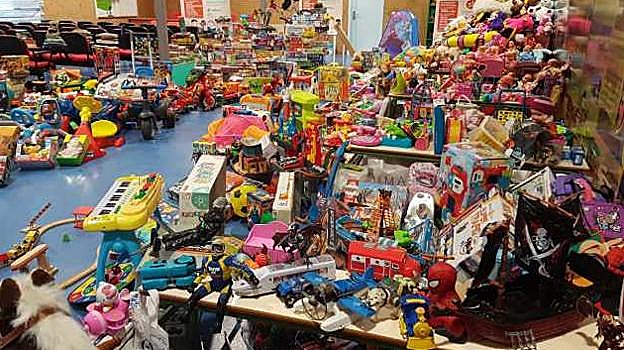 Imagen de una campaña anterior de recogida de juguetes de Sadeco