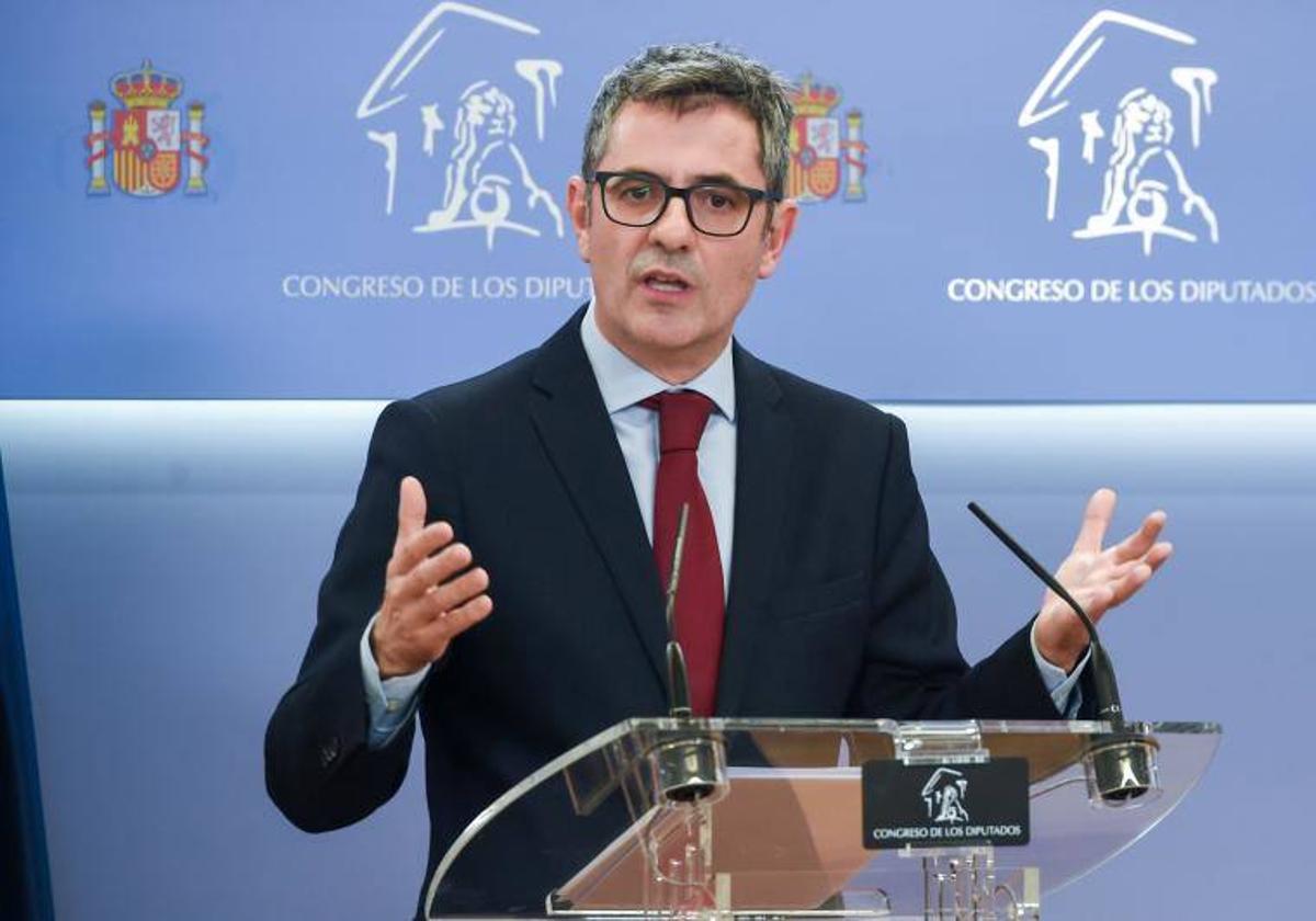 Félix Bolaños, ministro de la Presidencia, Justicia y Relación con las Cortes