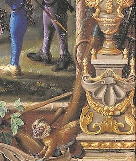Imagen secundaria 2 - En grande, 'Guillermo de Moncada, Barón de Cerbeillo'; abajo, detalles de los dos cuadros