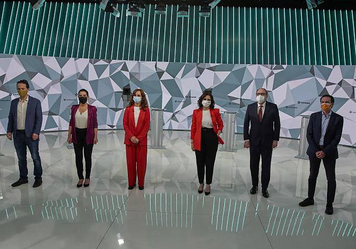 De aquel debate electoral de 2021, quedan activos en la política madrileña Ayuso y Monasterio