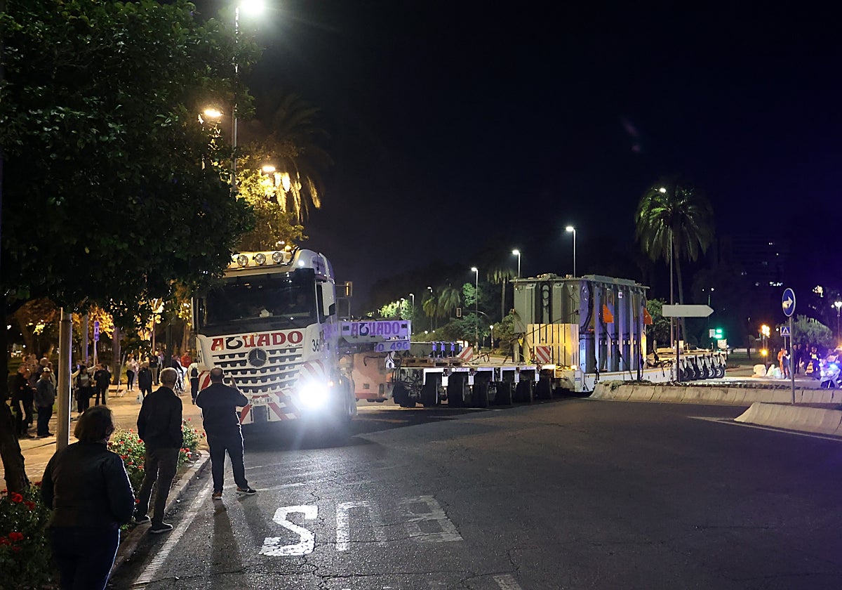 El camión de Hitachi Energy en Vallellano