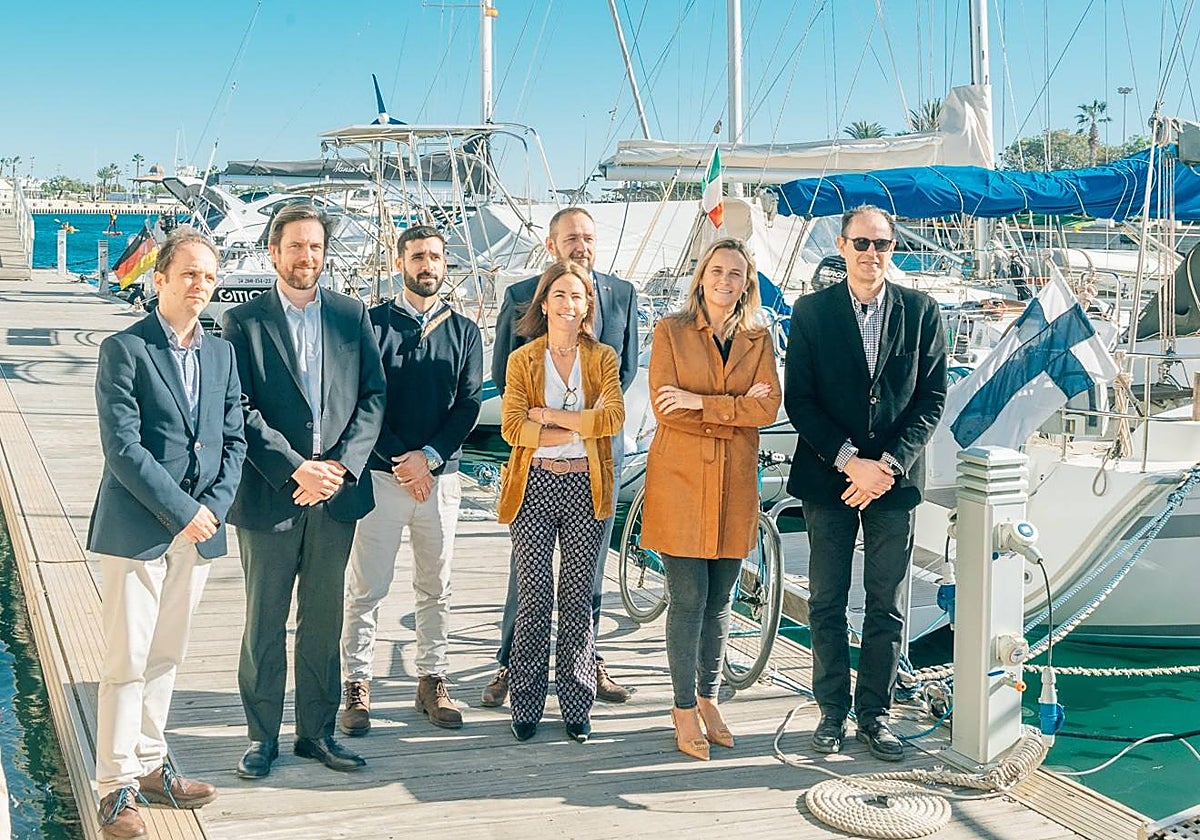 Imagen de la presentación de resultados de este proyecto de digitalización de puestos de amarre en la Marina