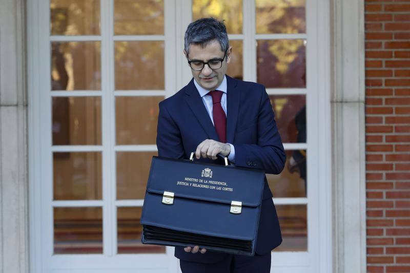 El ministro de la Presidencia, Justicia y Relación con las Cortes, Félix Bolaños