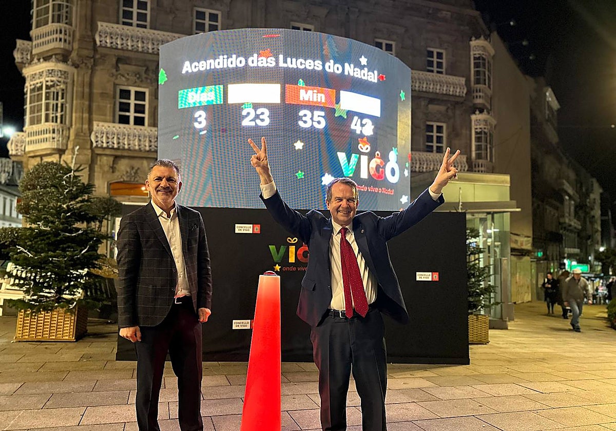 Abel Caballero esta semana en el cronómetro de Urzáiz (Vigo)