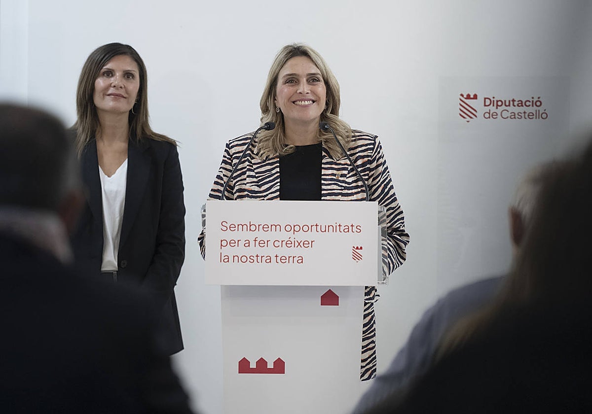 Imagen de la presidenta Barrachina en la presentación de los presupuestos