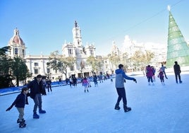 Pista de hielo de Navidad en Valencia: precios, horarios y hasta cuándo está