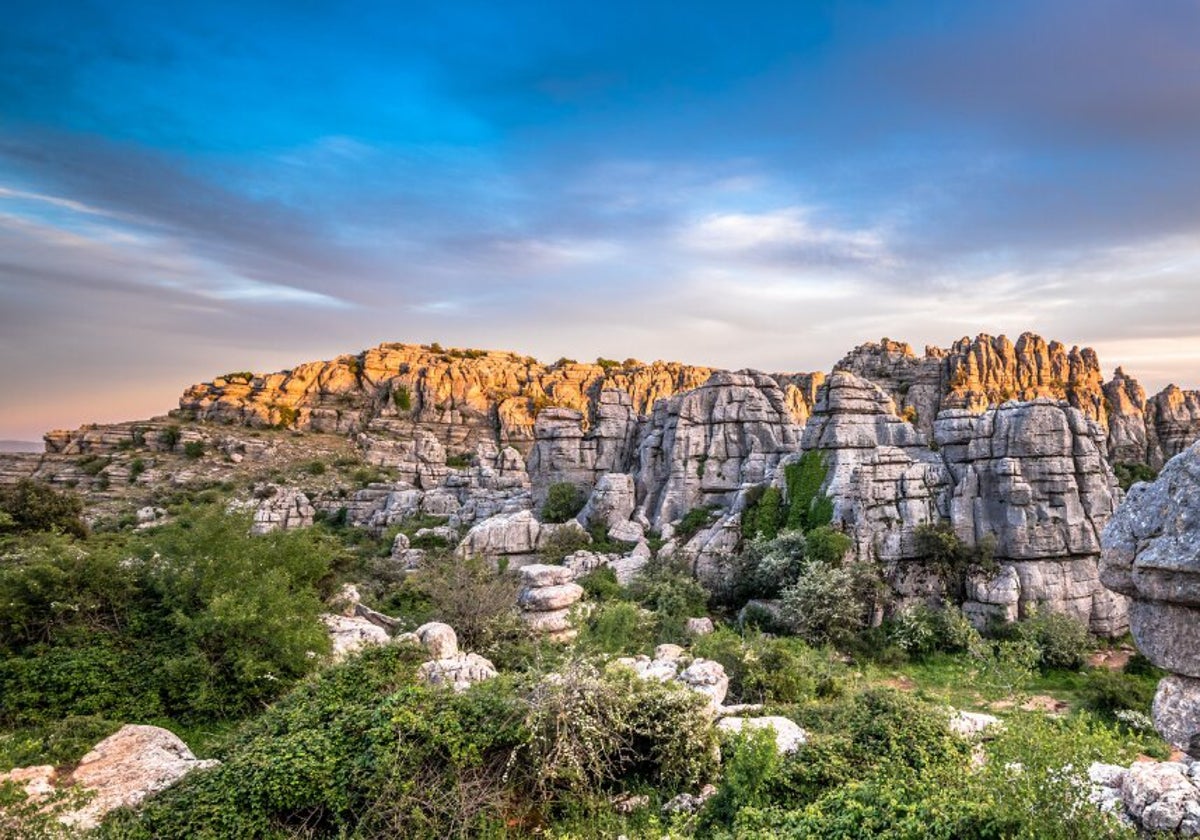 Panorámica del Torcal de Antequera