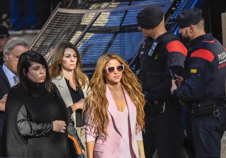 Shakira, a su llegada a la Audiencia de Barcelona, este pasado lunes