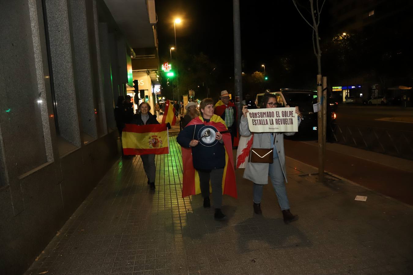 Fotos: Vox encabeza una nueva protesta en la sede del PSOE de Córdoba contra la amnistía