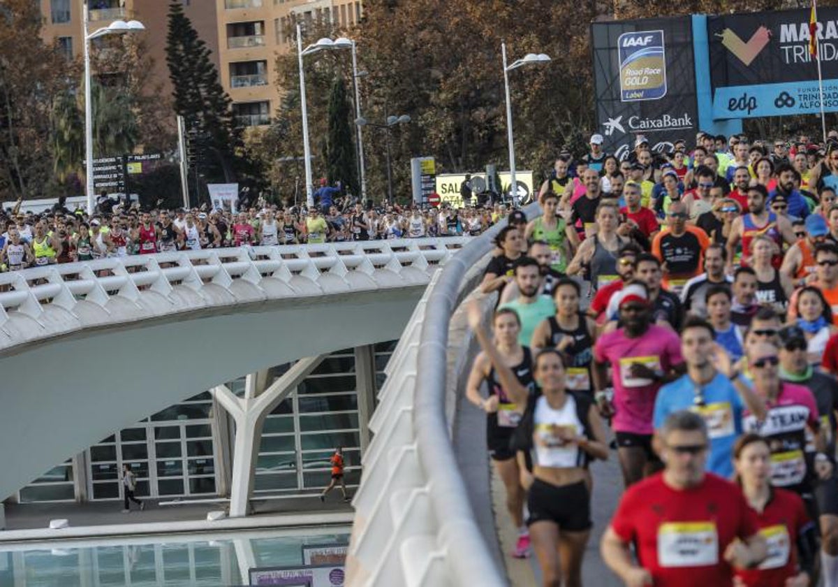 Imagen de archivo tomada durante la celebración del Maratón Valencia