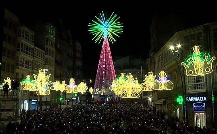 Luces de Navidad en Vigo, en directo: última hora del encendido y declaraciones de Abel Caballero hoy