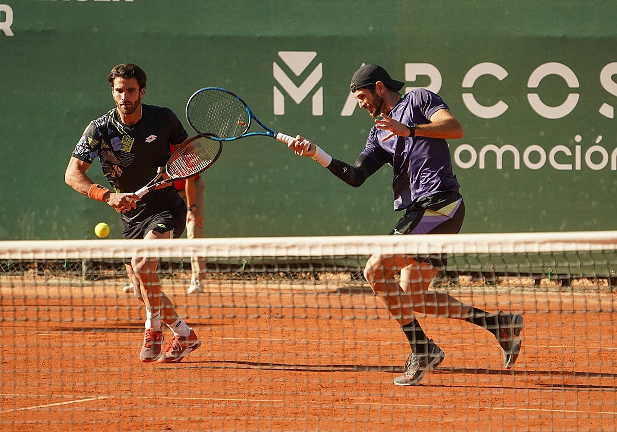 Imagen de los tenistas Andrea Vavassori y Andrea Pellegrino