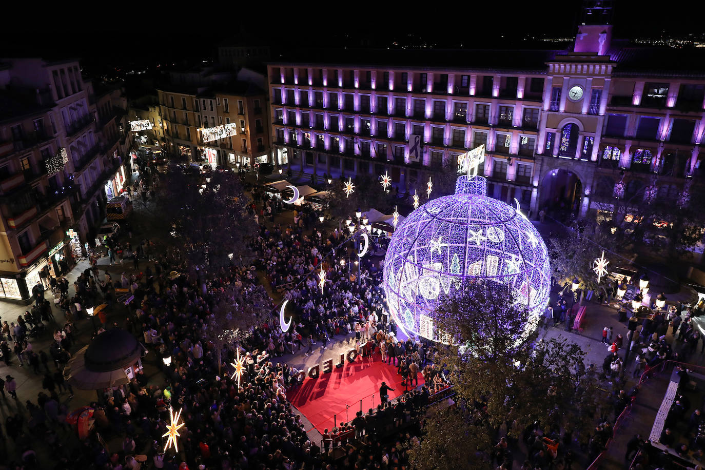 Así ha sido el encendido de luces de la Navidad en Toledo 2023