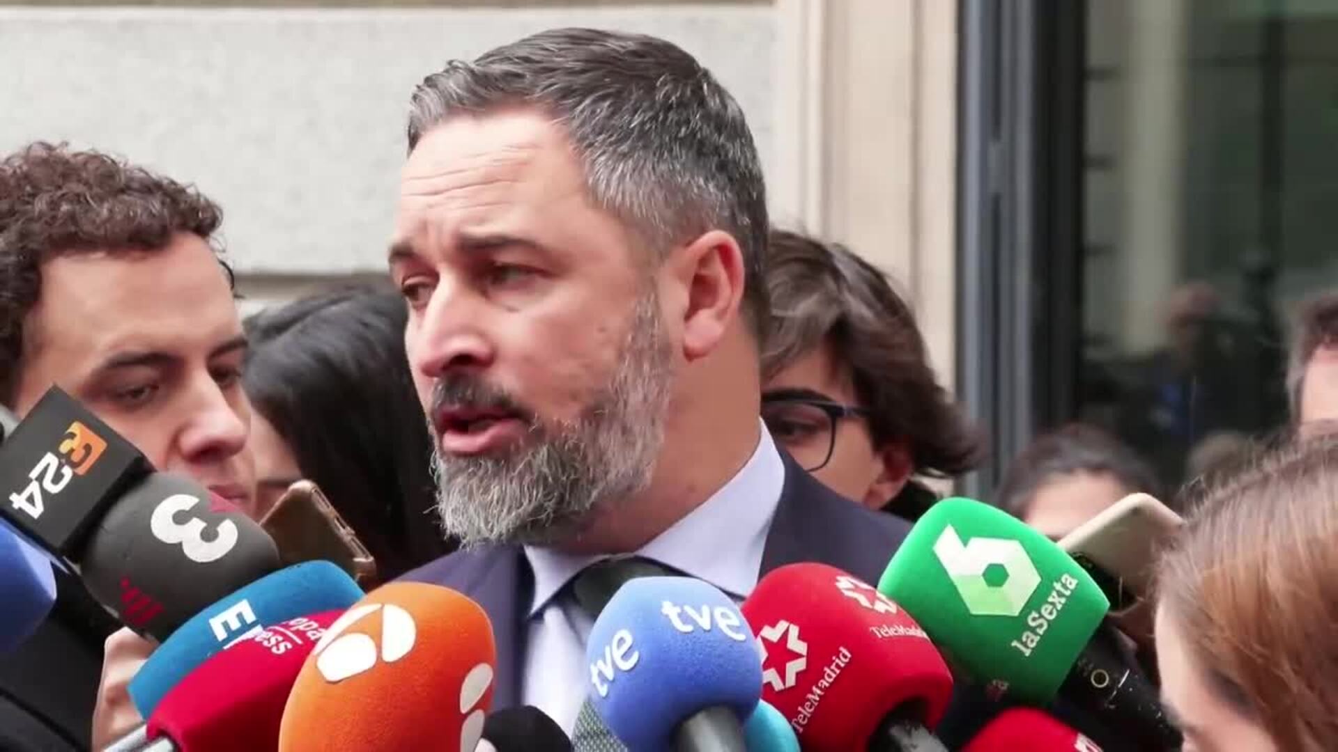 Abascal advierte de que comienza el fin de la democracia y lamenta la ...