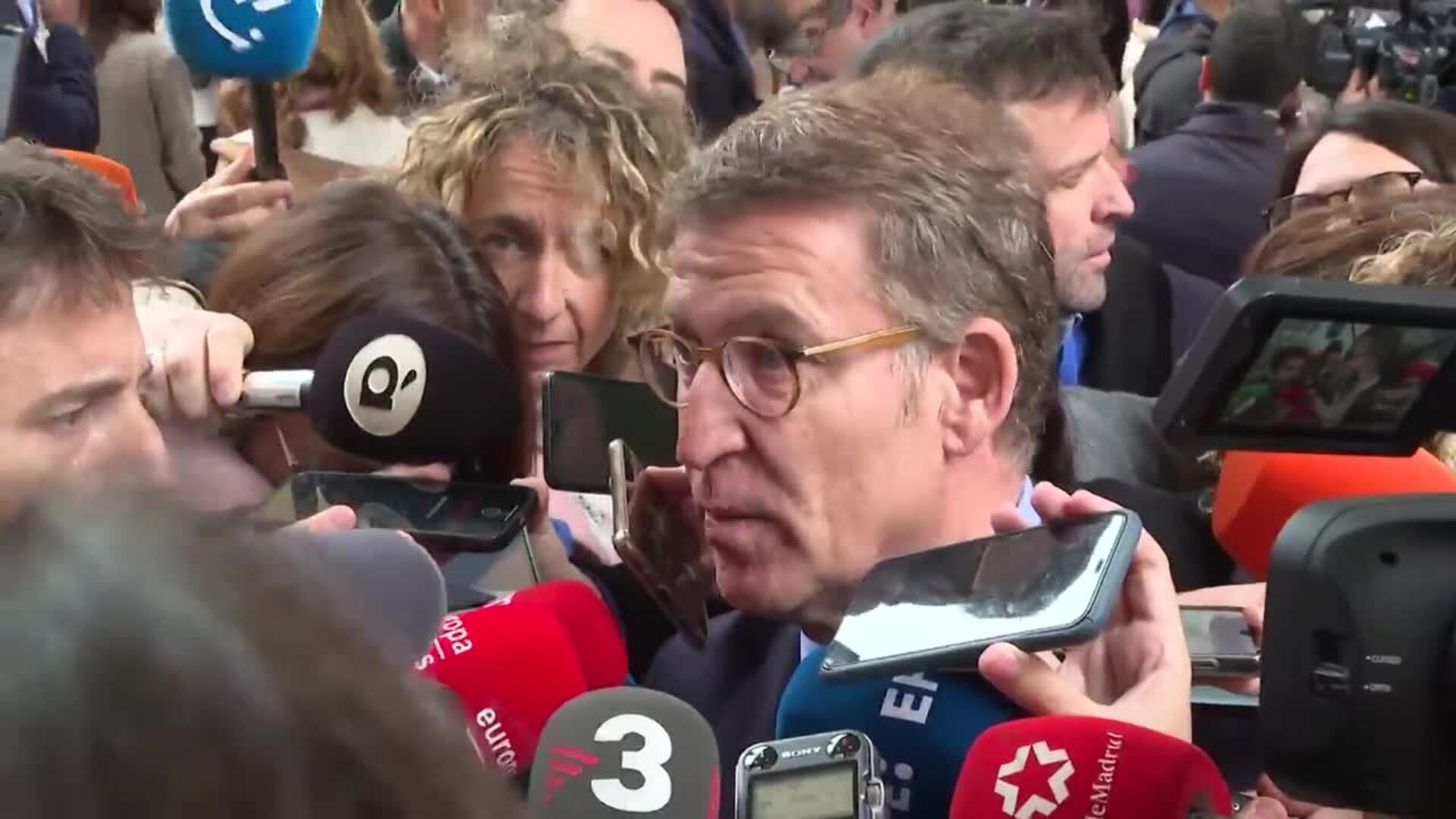 Feijóo afirma que el discurso de Armengol ha sido &quot;el peor&quot; que ha escuchado