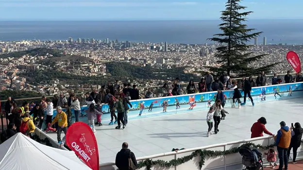 Pista de patinaje en el Tibidabo