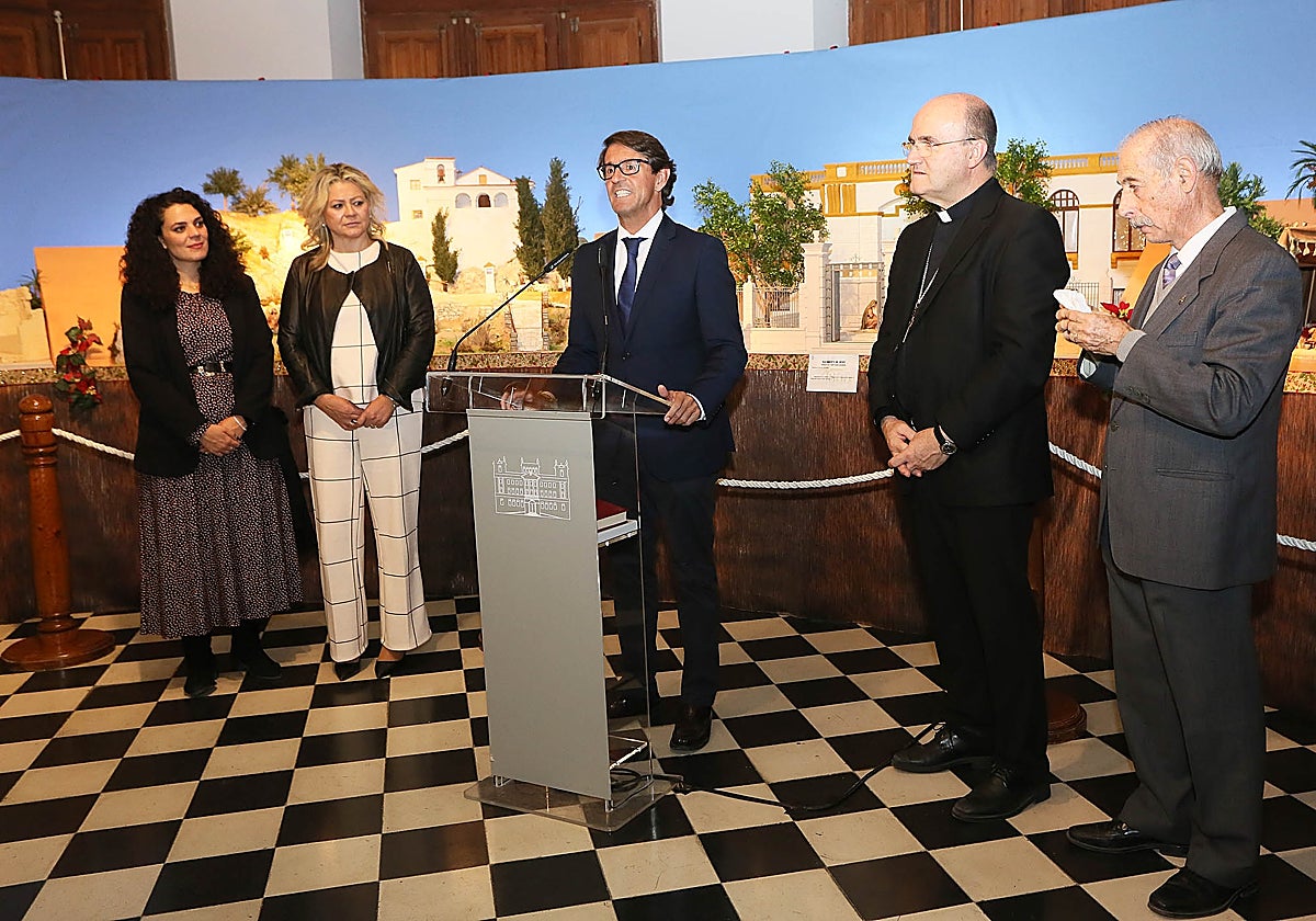 Inauguración de la Exposición de Belenes en el Palacio Provincial.