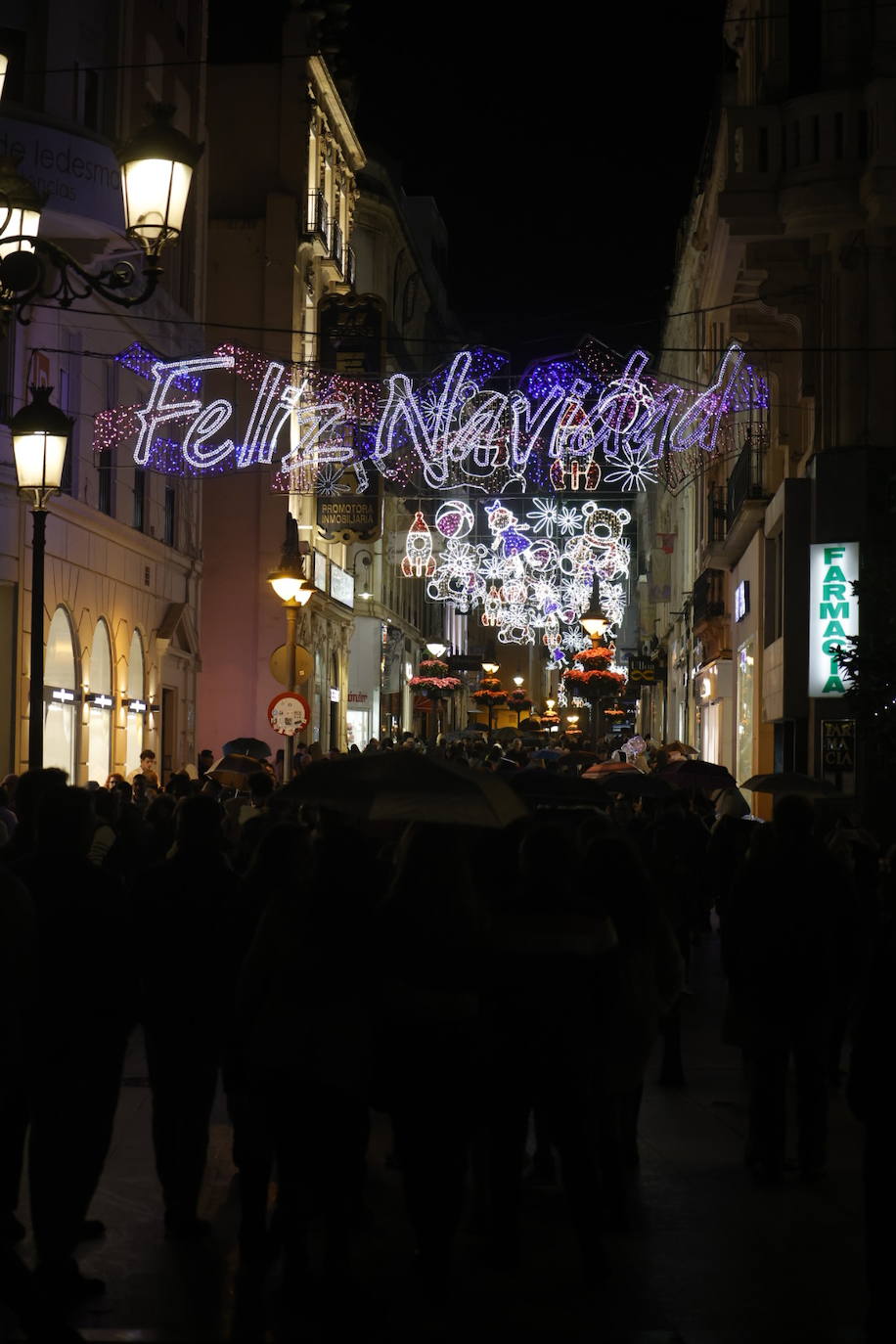 Fotos: el multitudinario encendido del alumbrado de Navidad en Córdoba