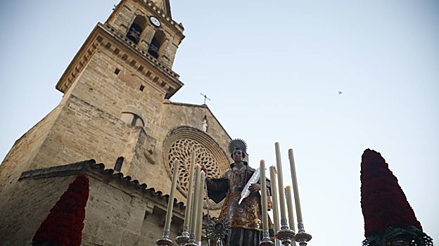 Procesión de San Lorenzo desde su parroquia