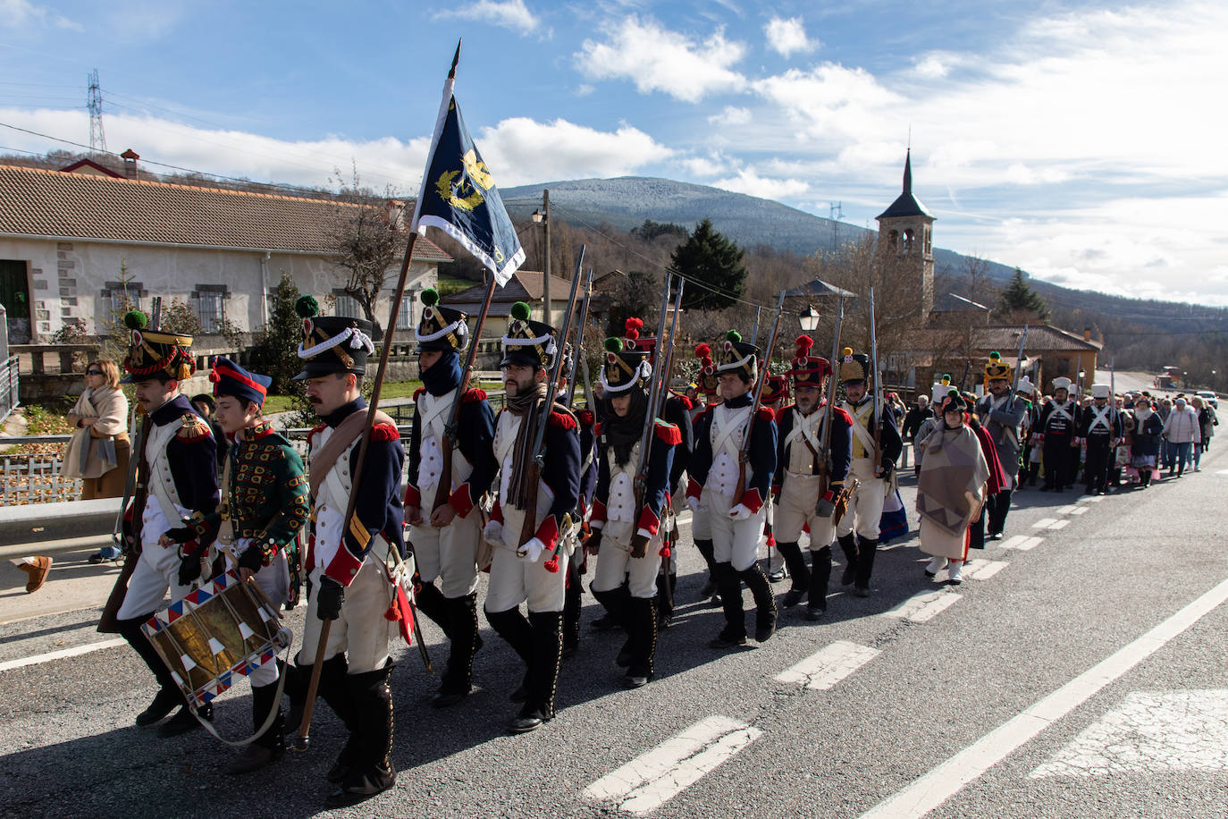La recreación histórica de la batalla de Somosierra, en imágenes