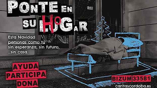 Imagen de la campaña lanzada por Cáritas de Córdoba