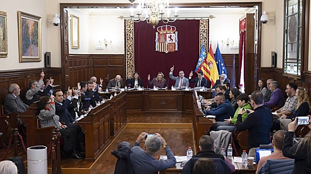 Imagen del pleno extraordinario de la Diputación de Castellón que ha aprobado los presupuestos 2024