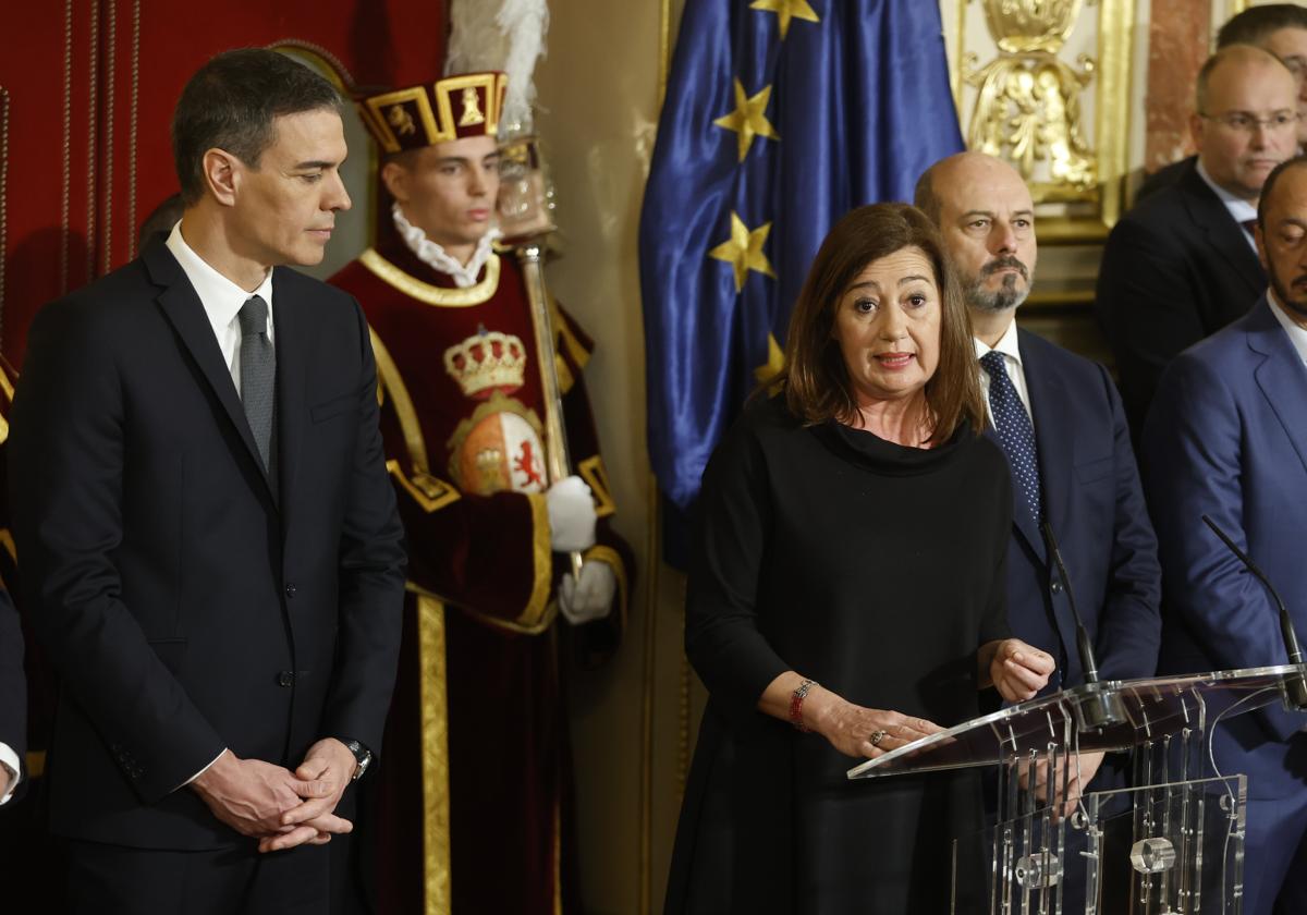 Francina Armengol lee el discurso del Día de la Constitución en el Congreso