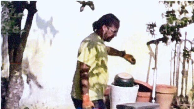 Jordi Ros, en la vivienda de Alexis Codina, en Sant Fost de Campsentelles