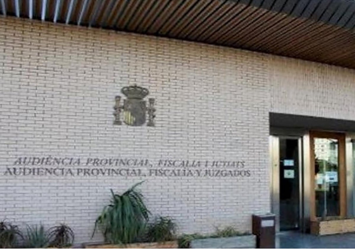 Fachada de la Audiencia Provincial de Castellón, sede del juicio.