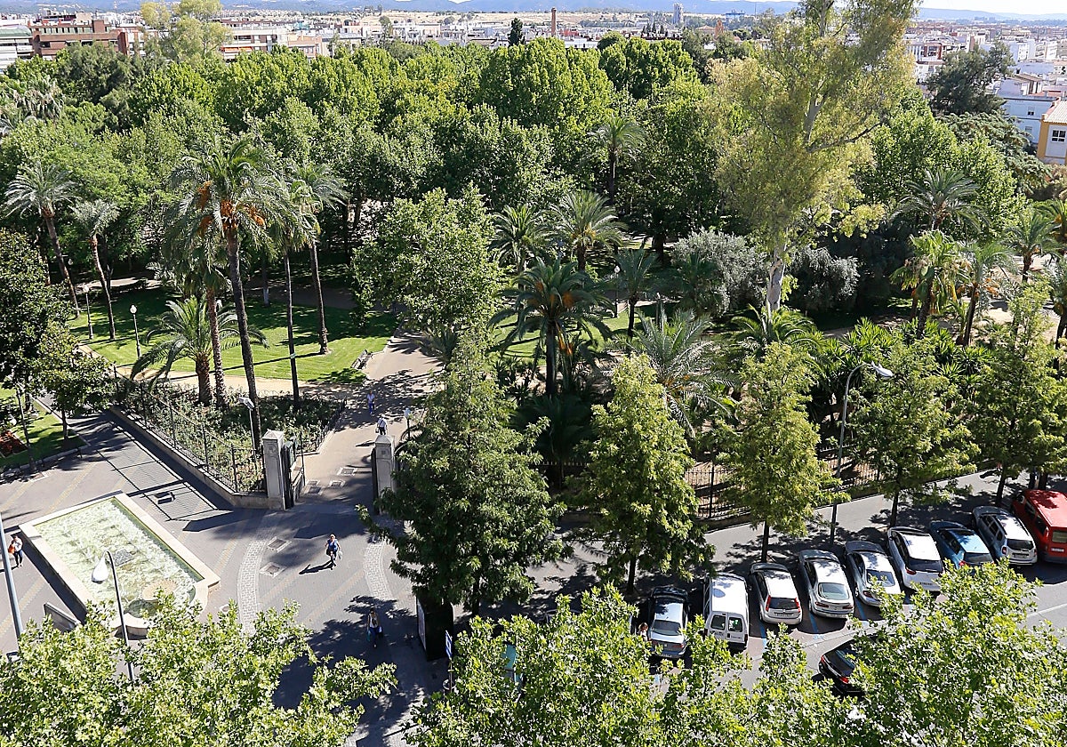 Vista aérea del Parque de Colón