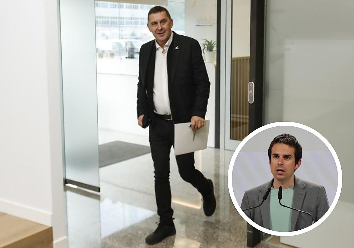 Arnaldo Otegi y Pello Otxandiano, nuevo candidato a lendakari de EH Bildu