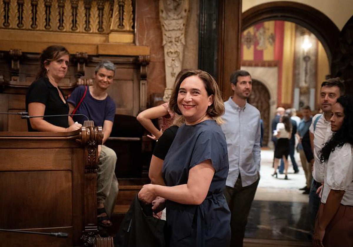 La exalcaldesa y líder de BComú en el Ayuntamiento de Barcelona, Ada Colau