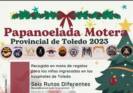 Una ruta motera de Papás Noel recorrerá Toledo y entregará regalos a los niños ingresados en los hospitales