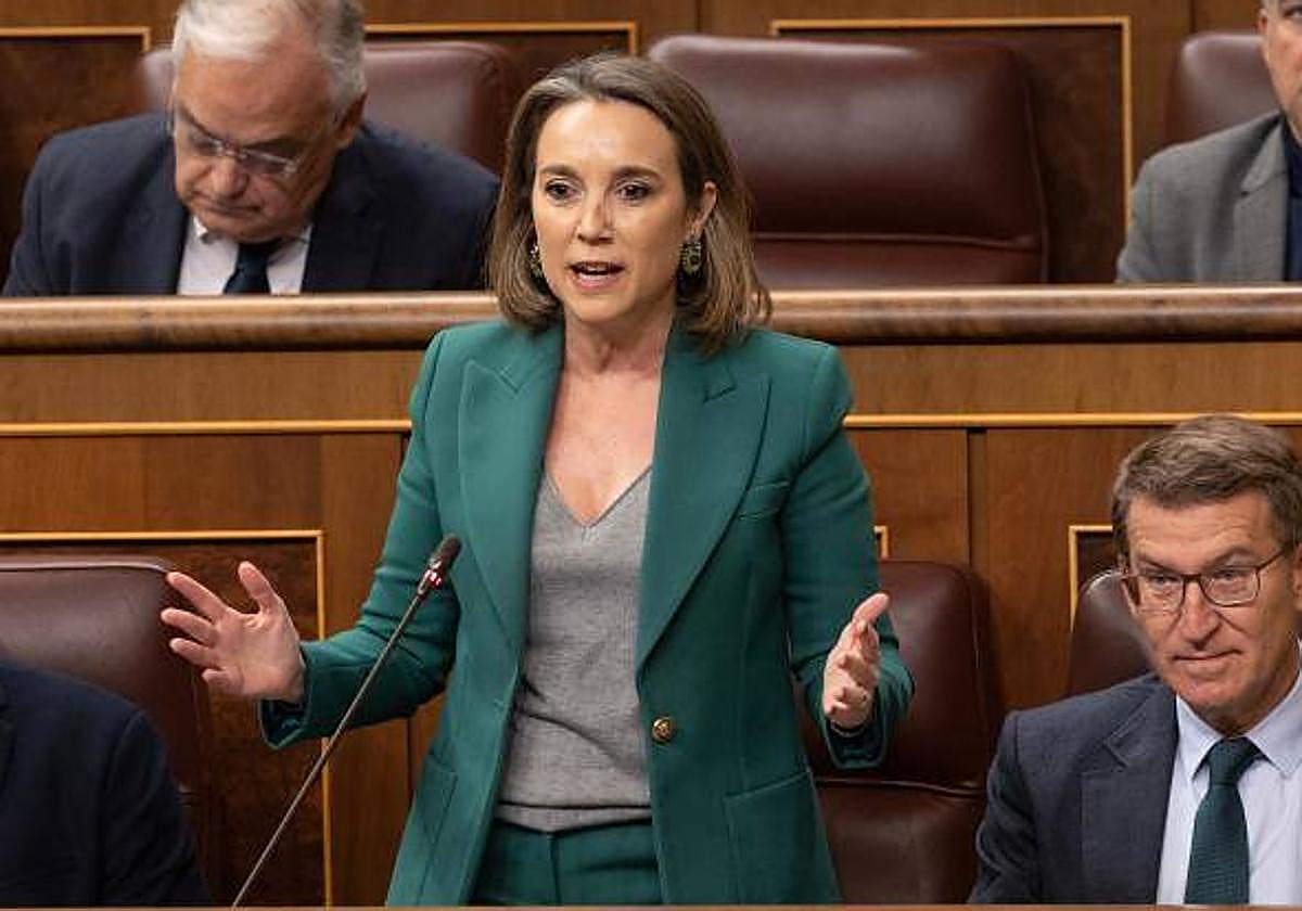 La secretaria general del PP, Cuca Gamarra