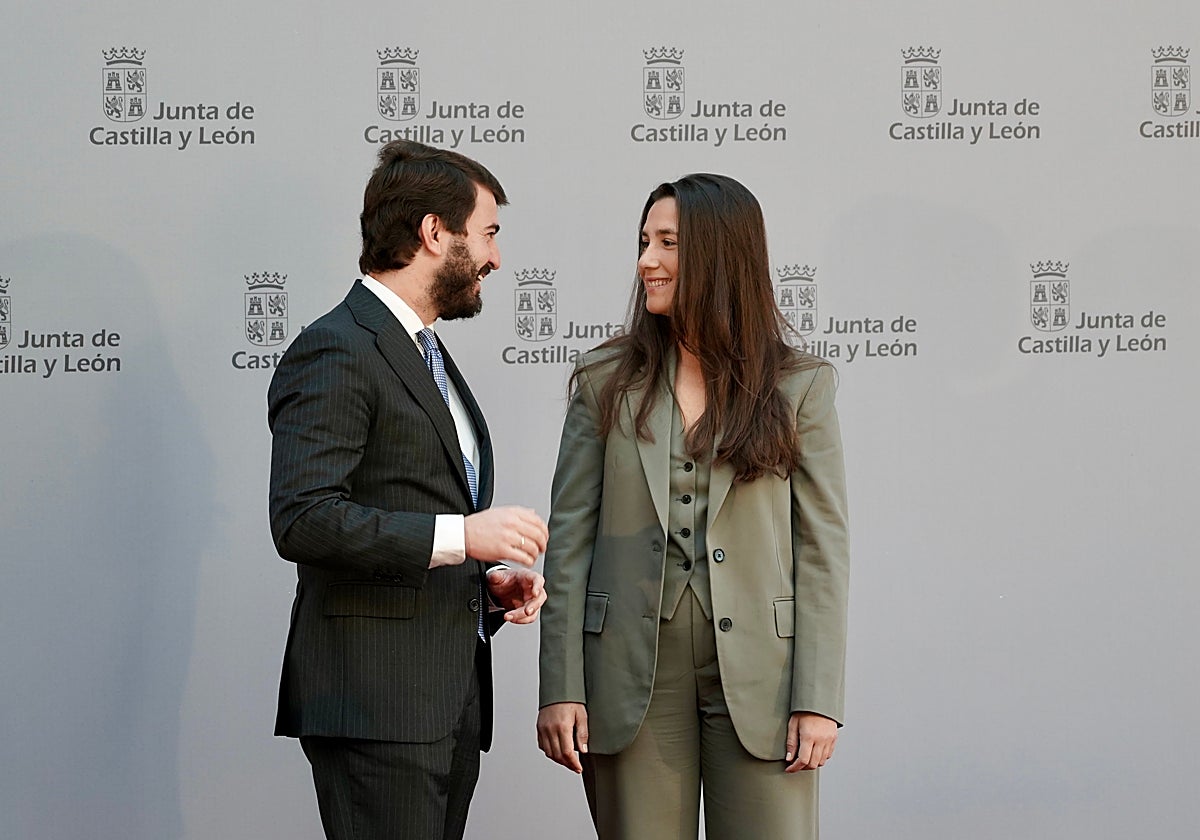 Gallardo, con Ana Belén Ruiz, tras su toma de posesión