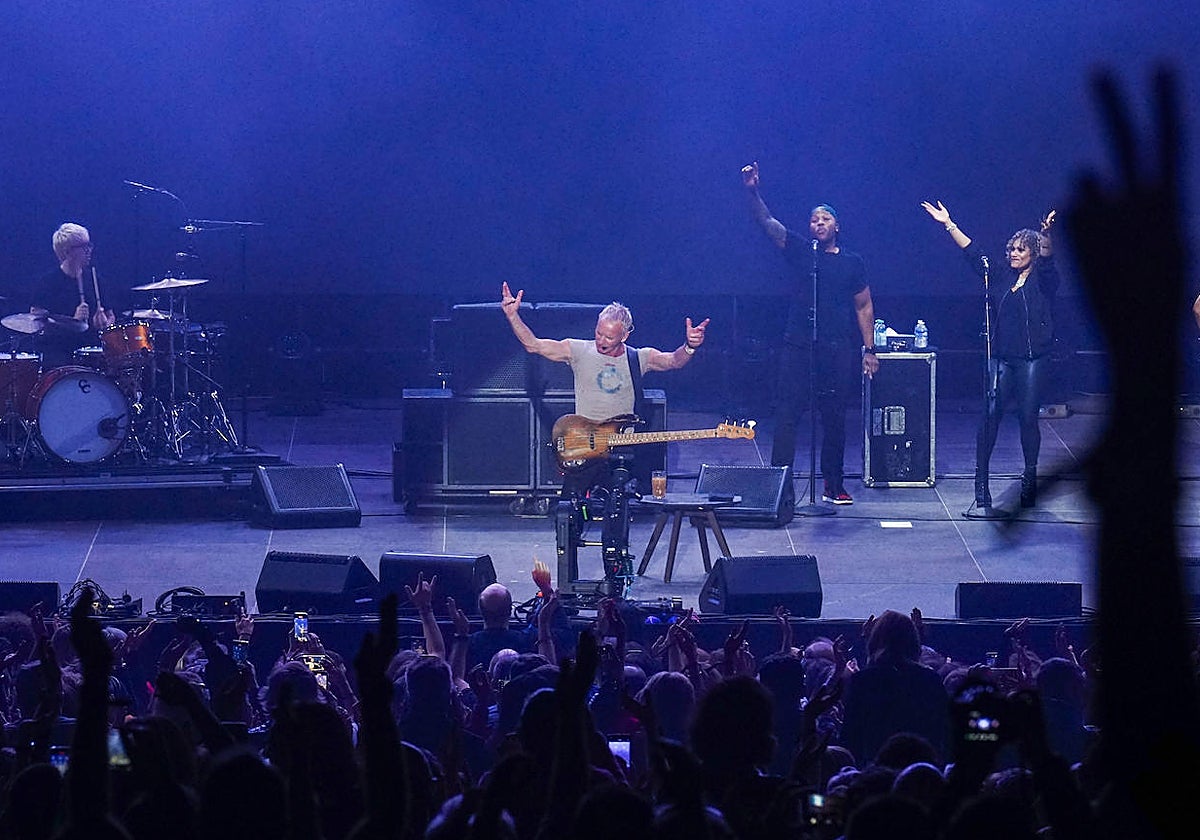 Sting, durante su concierto en Christmas by Starlite