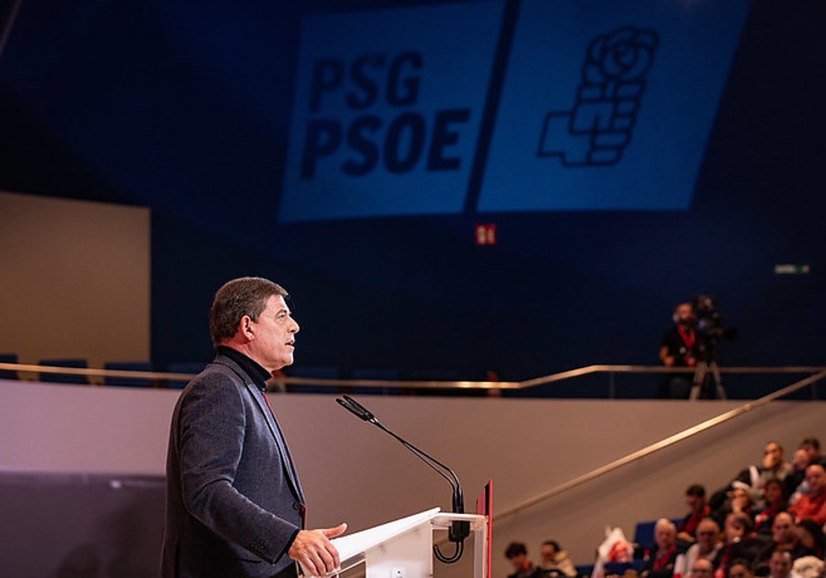 José Ramón Gómez Besteiro, durante la convención política
