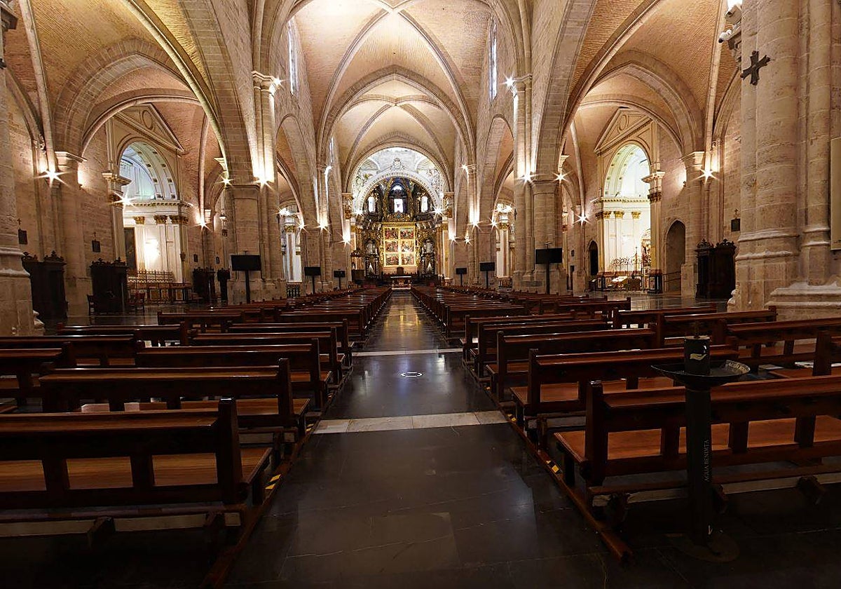 Imagen del interior de la Catedral de Valencia