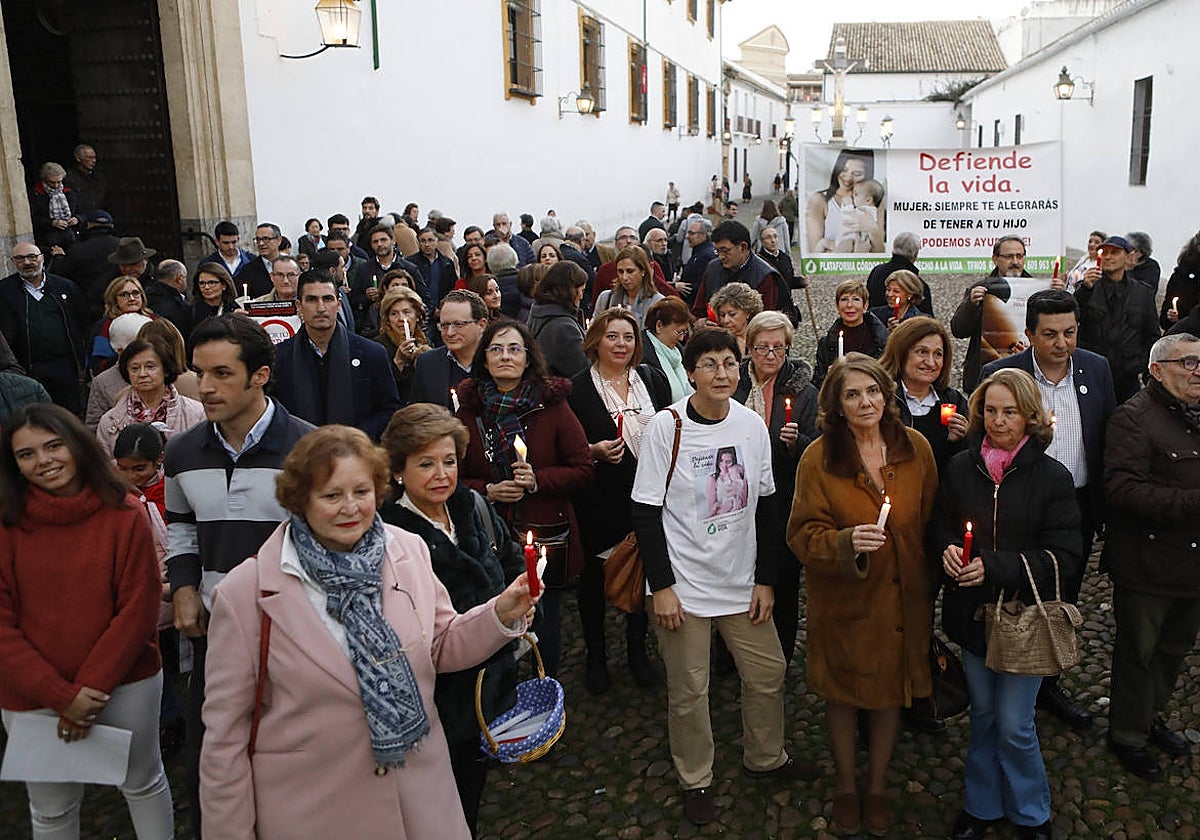 Concentración por el Derecho a la Vida en la plaza de Capuchinos