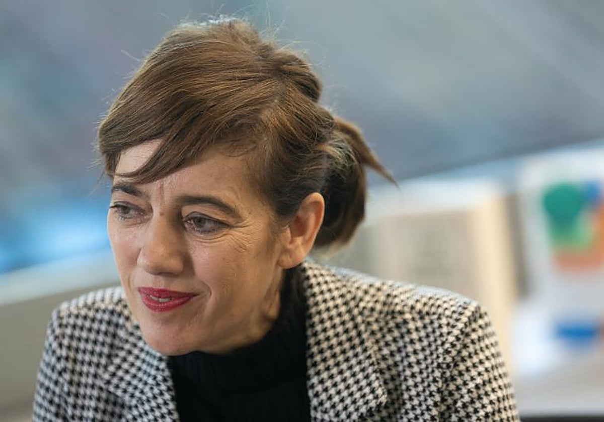 La portavoz de Sumar en el Congreso, Marta Lois, durante una entrevista para Europa Press, en el Congreso de los Diputados, a 21 de diciembre de 2023, en Madrid (España).