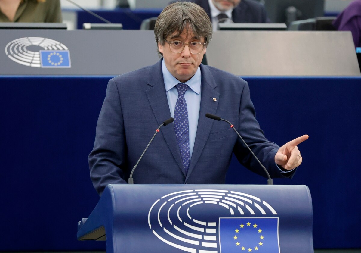 Carles Puigdemont en el Parlamento Europeo el pasado 13 de diciembre