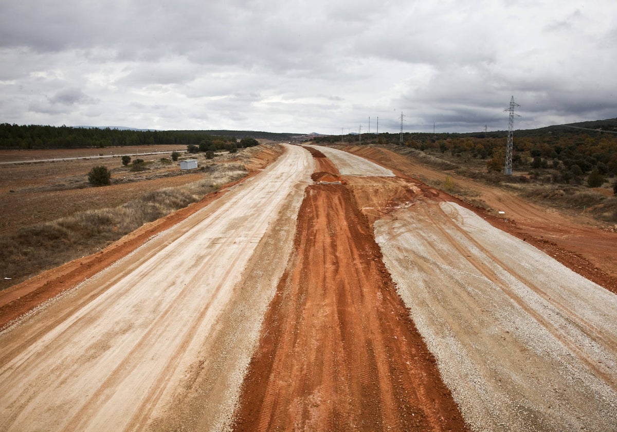 Obras en la Autovía del Duero en la provincia de Soria