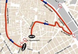 San Silvestre Valencia 2023: calles cortadas al tráfico el sábado 30 de diciembre
